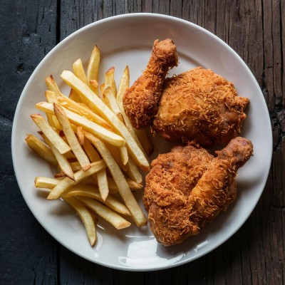 감자반 후라이드반 치킨